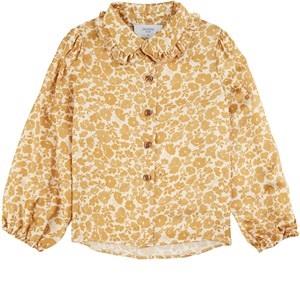 Paade Mode Alla Mora Floral Blouse Cappuccino Brown 4 Years