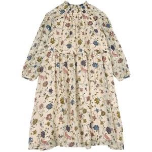 Bonpoint Bluebell Glittery Floral Party Dress Ecru 4 Years