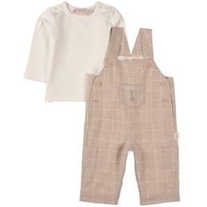 Sophie The Giraffe Checked Outfit Beige 3 Months