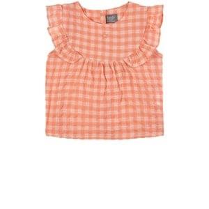 Tocoto Vintage Checkered Top Pink 18 Months