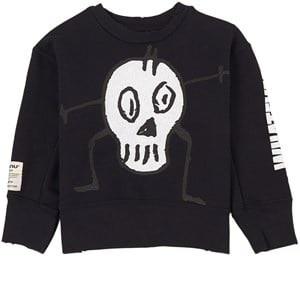 NUNUNU Goofy Skull Graphic Sweatshirt Black 18-24 Months