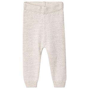 Little Jalo Knitted Baby Pants Cream 68 cm