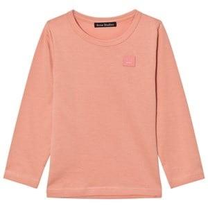 Acne Studios Mini Nash Face Long Sleeved T-Shirt Pink 3-4 Years