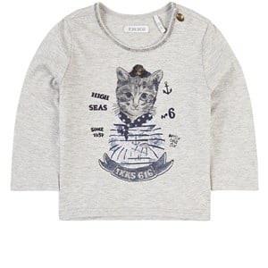 IKKS Nautical Cat T-Shirt Gray 6 months