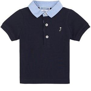 Jacadi Oxford Polo Shirt Navy 12 Months