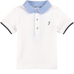 Jacadi Oxford Polo Shirt White 12 Months