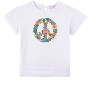 Monnalisa Peace Logo T-Shirt White 18 Months