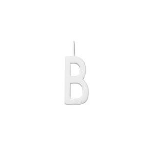 Design Letters Silver Letter Charm 16 mm - B One Size