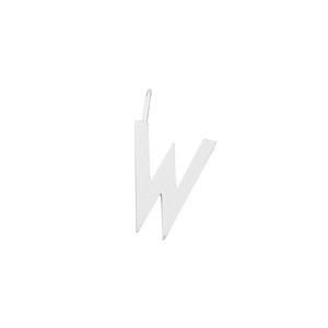 Design Letters Silver Letter Charm 16 mm - W One Size