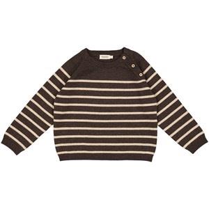 MarMar Copenhagen Striped Sweater Espresso 134 cm