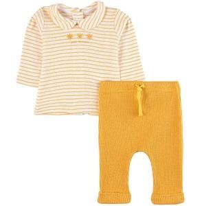Absorba Striped T-shirt Set Yellow 1 Month