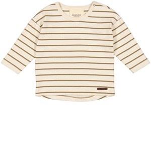 MarMar Copenhagen Striped T-Shirt Tan 80 cm