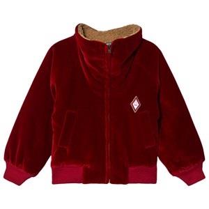 The Animals Observatory Tiger Kids Bomber Jacket Red Logo 3 Years