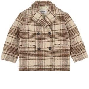 Bonpoint Tinley Checked Jacket Natural 4 Years