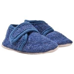 Celavi Wool Baby Shoes Blue Melange 17 EU