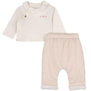 Absorba 2-piece T-Shirt And Pants Set Pink Powdery 0 Month