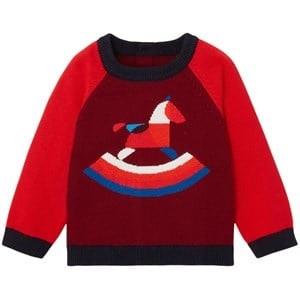 Jacadi Muscari Knit Sweater Red 12 Months