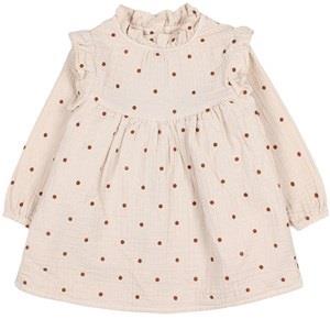 búho Dotted Dress Sand 3 Months