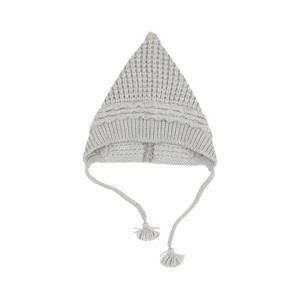 búho Knitted Baby Hat Gray 0-1 Months