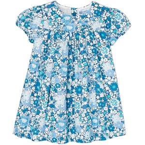 Jacadi Floral Baby Dress Blue 6 Months