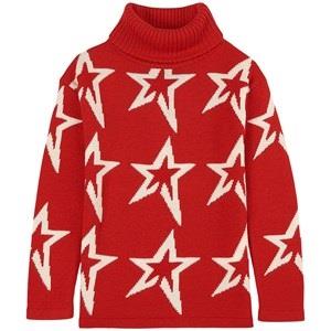 Perfect Moment Star Print Knit Sweater Red 10 Years