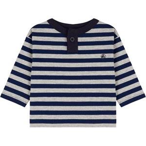 Petit Bateau Striped T-Shirt Medieval/Fumee 6 Months
