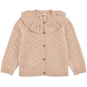 Buddy & Hope Knit Cardigan With Frill Collar Pearl Pink 62/68 cm