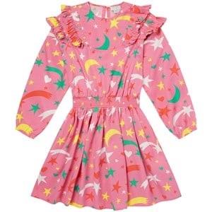 Stella McCartney Kids Star Print Dress Pink 14 Years