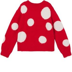 Stella McCartney Kids Dotted Knit Sweater Red 3 Years