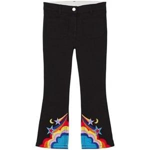 Stella McCartney Kids Embroidered Jeans Black 4 Years
