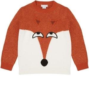 Stella McCartney Kids Knit Sweater With Fox Brown 4 Years