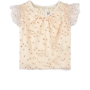 Bonpoint Ruffle Floral Print Blouse White 8 years