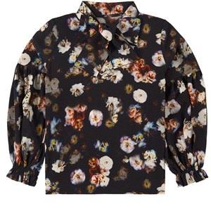 Christina Rohde Floral Blouse Black 8 Years