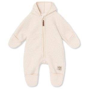 MINI A TURE Adel Fleece Coverall White Swan 6 Months