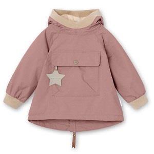 MINI A TURE Baby Vito Fleece Lined Anorak Pale Wood Rose 12 Months