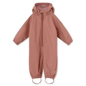 MINI A TURE Arno Softshell Coverall Wood Rose 9 Months