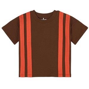 Mini Rodini Striped T-Shirt Brown 80/86 cm