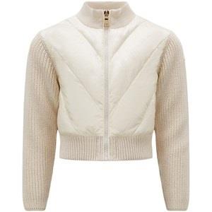 Moncler Padded Knitted Cardigan Beige 8 Years