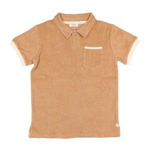 búho Terry Cloth Polo Shirt Caramel 4 Years