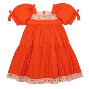 The Middle Daughter Know Full Well Dress With Lace Trim Lobster 4 Year...
