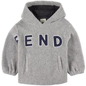 Fendi Logo Hoodie Gray 8 years