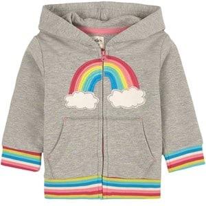 Hatley Over The Rainbow Baby Hoodie Athletic Grey Melange 9-12 months