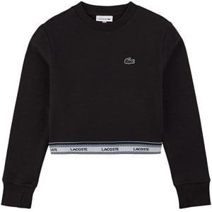 Lacoste Branded Sweatshirt Black 6 Years