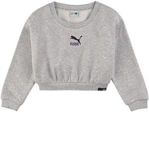 Puma Branded Sweatshirt Gray Melange 104 cm