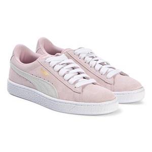 Puma Pink Suede Branded Lace Up Trainers 36 (UK 3.5)