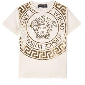 Versace Medusa Print T-Shirt White 8 years