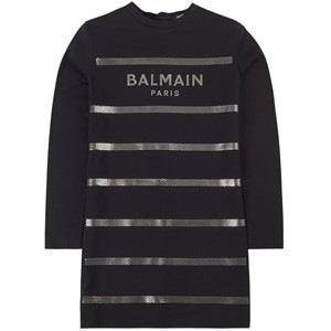 Balmain Logo Dress Black 10 years