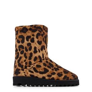 Dolce & Gabbana Leopard Print Boot Brown 30 (UK 11.5)