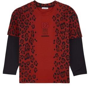 Dolce & Gabbana Leopard T-Shirt Red 5 Years