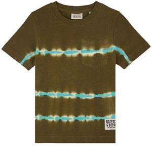 Scotch & Soda T-Shirt With Tie-dye Effect Khaki 4 Years